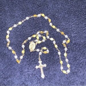 Our Lady of Graces - Miraculous Medal Five Decades Rosary Beads Catholic - Italy
